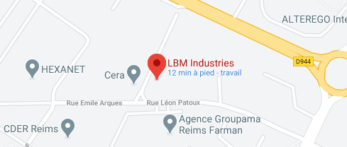 Plan accès LBM Industries